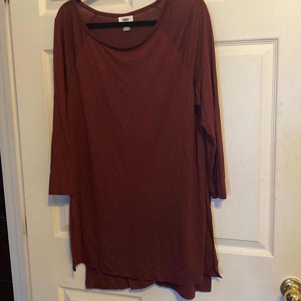 Old Navy burgundy tunic